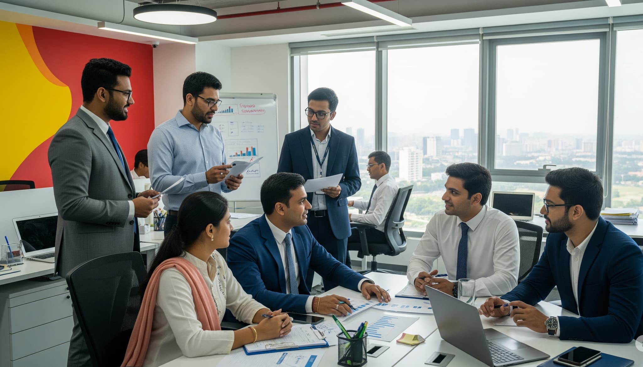 Business strategy meeting